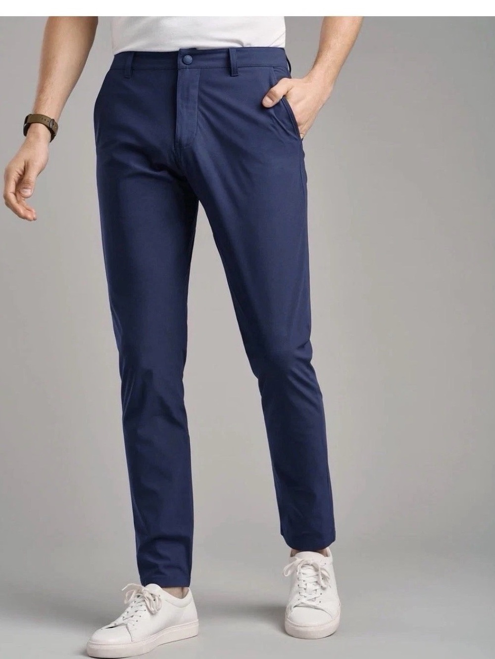 Rhone Commuter Pants Mens 30 Navy  Performance Slim Straight Stretch RN141364